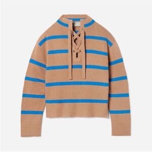 NWOT Everlane Lace-Up Smock Sweater